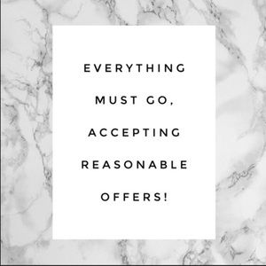 Everything must go! 10% off 2 items or more!